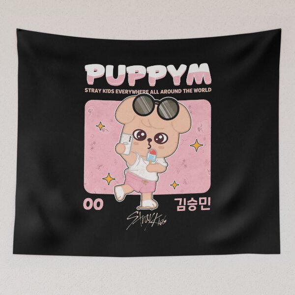 Item preview, Cute Puppy Kpop Fan  designed and sold by Johnni49.