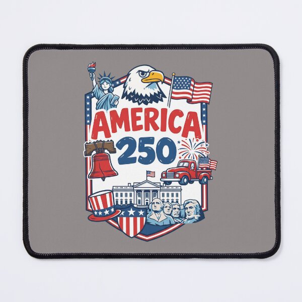 Item preview, America 250 Patriotic Symbols Collage Tee-41 designed and sold by DeniseaBauer.
