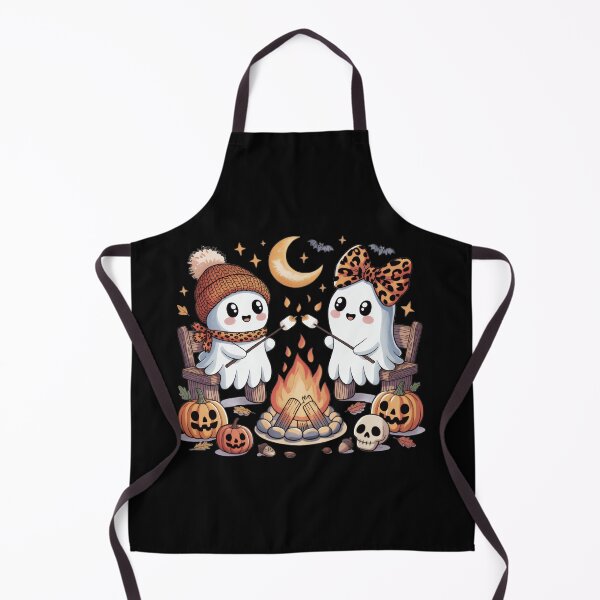 Item preview, Cute Ghosts Halloween Camping Marshmallow Campfire Autumn Ghosts designed and sold by Zizo-DR44.