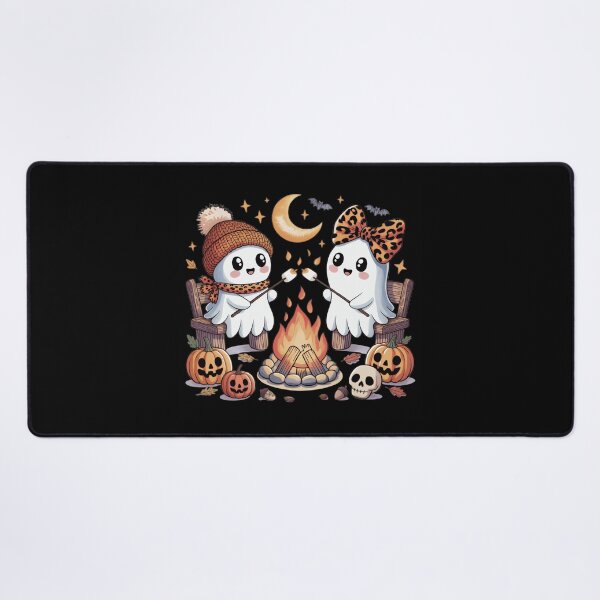 Item preview, Cute Ghosts Halloween Camping Marshmallow Campfire Autumn Ghosts designed and sold by Zizo-DR44.