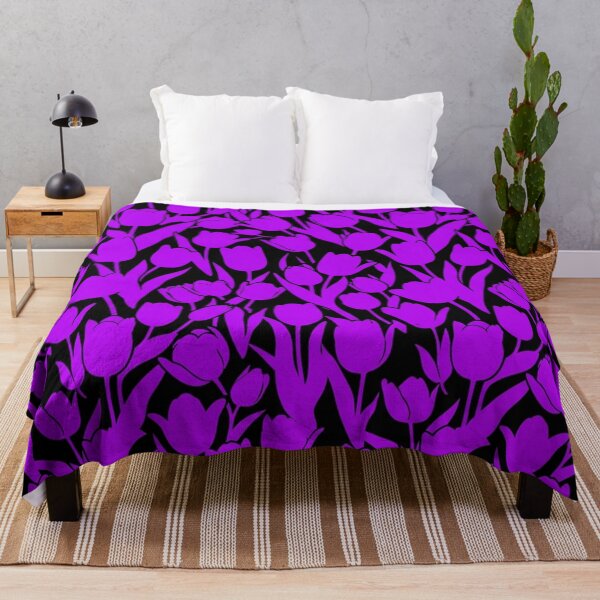 Item preview, Vibrant Neon Purple Tulip Floral Pattern designed and sold by Owcomm.
