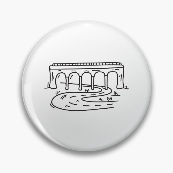 Item preview, doodle illustration of a curvy road passing under a bridge designed and sold by rasagamastore.
