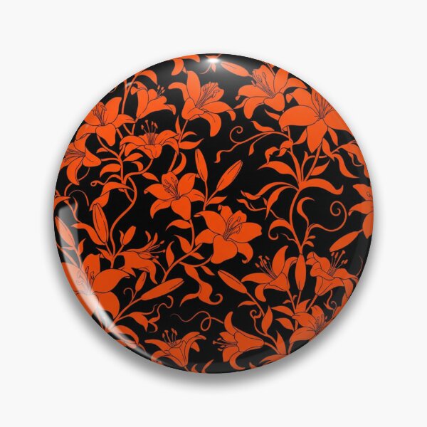 Item preview, Vibrant Orange Lily Floral Pattern designed and sold by Owcomm.