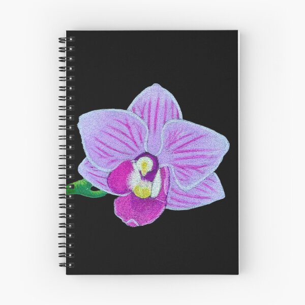 Item preview, Tiger Striped Purple Orchid - colored pencil art by Jen designed and sold by Pharaby Fable's Pup Artist Studio.