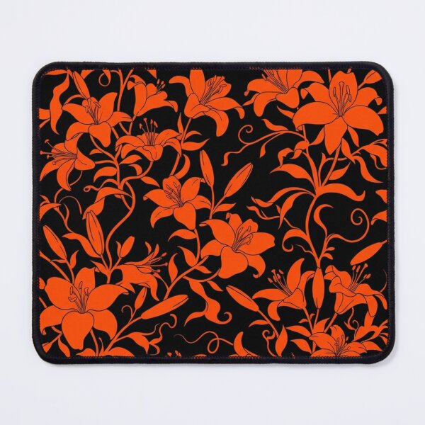 Item preview, Vibrant Orange Lily Floral Pattern designed and sold by Owcomm.
