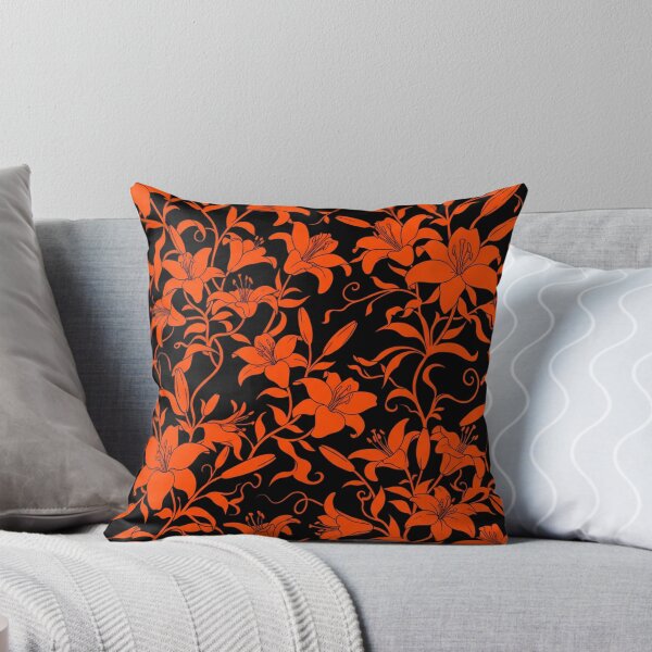 Item preview, Vibrant Orange Lily Floral Pattern designed and sold by Owcomm.