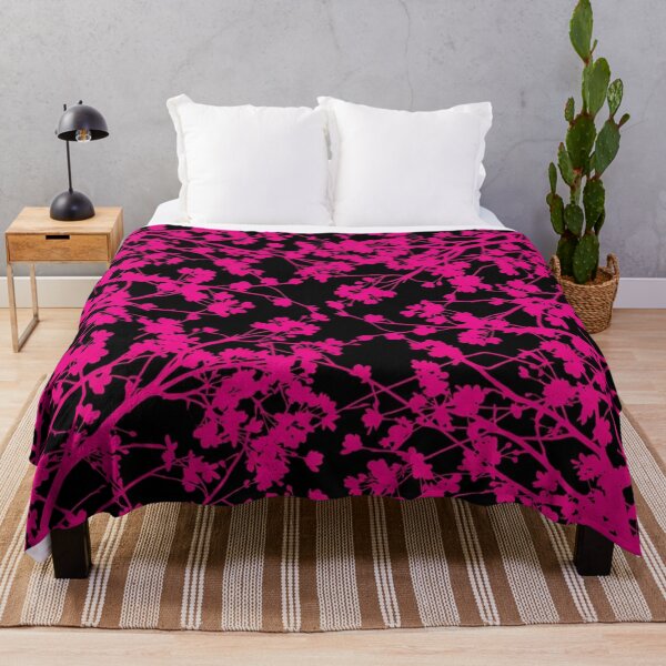 Item preview, Neon Pink Cherry Blossom Branches Pattern designed and sold by Owcomm.