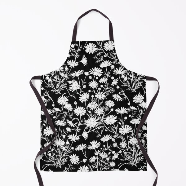 Item preview, Elegant White Daisy Flowers Black Pattern designed and sold by Owcomm.