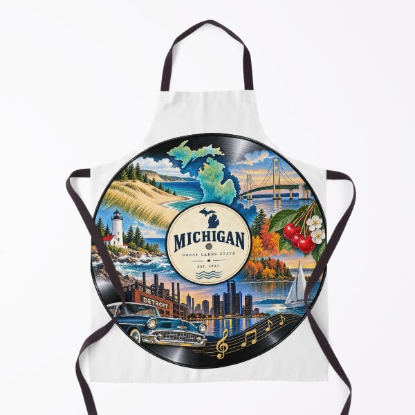 Item preview, Michigan Vinyl Record designed and sold by Whimspired By Paxx.