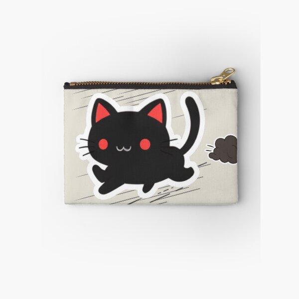 Item preview, Black Cat Running — Speed and Dust Cloud designed and sold by SoyPanteraCat.