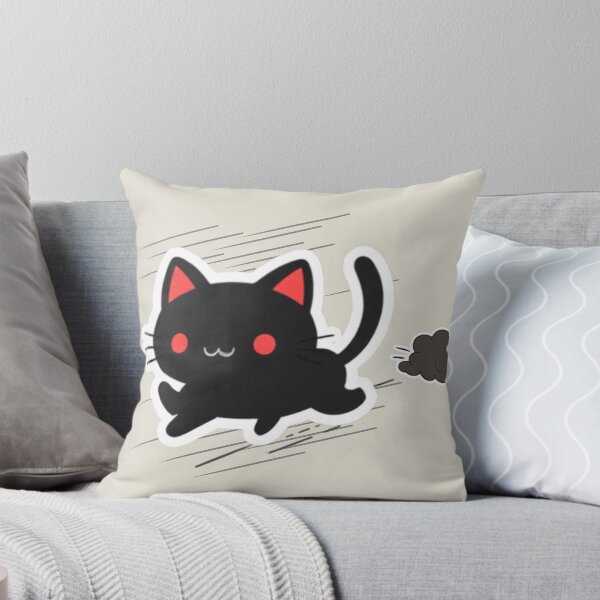 Item preview, Black Cat Running — Speed and Dust Cloud designed and sold by SoyPanteraCat.