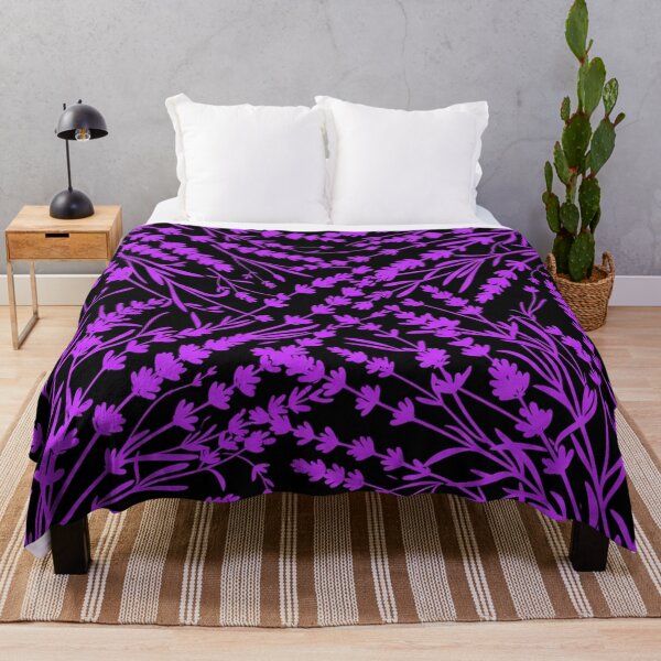 Item preview, Vibrant Purple Lavender Floral Pattern Illustration designed and sold by Owcomm.