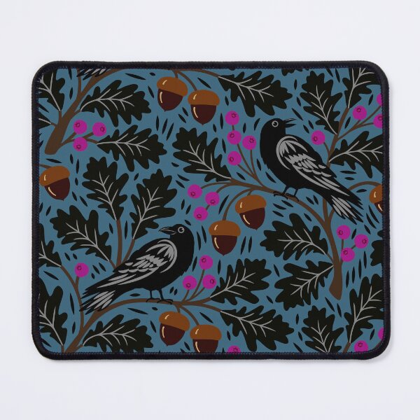 Item preview, Ravens in autumn oak trees designed and sold by Jennifer Ladd.
