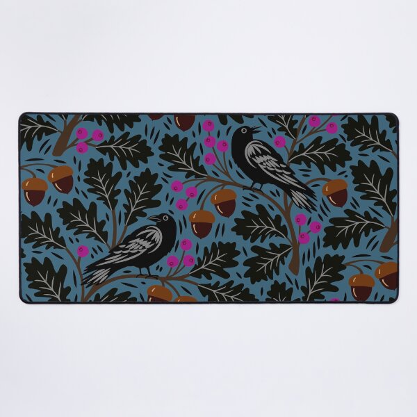 Item preview, Ravens in autumn oak trees designed and sold by Jennifer Ladd.