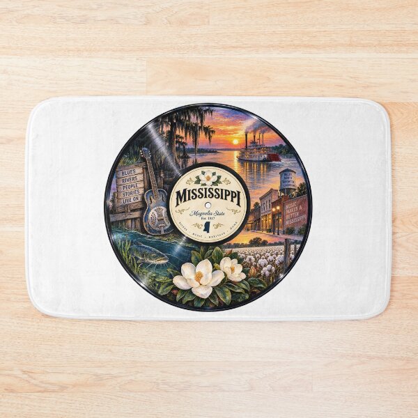 Item preview, Mississippi Vinyl Record designed and sold by Whimspired By Paxx.