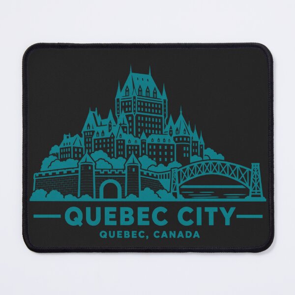 Item preview, Quebec City Quebec Canada Line Art Skyline Poster designed and sold by CMYKStudio.