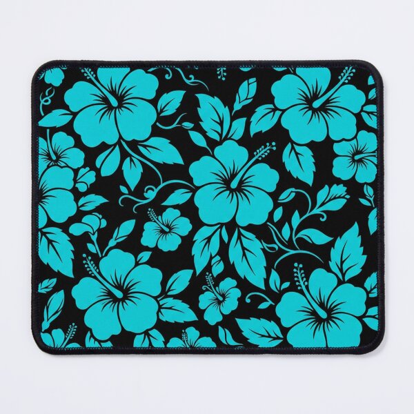 Item preview, Neon Blue Hibiscus Tropical Floral Pattern designed and sold by Owcomm.