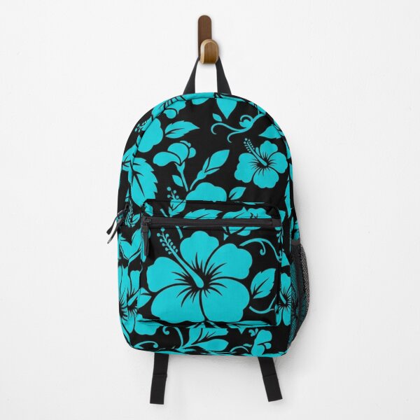 Item preview, Neon Blue Hibiscus Tropical Floral Pattern designed and sold by Owcomm.