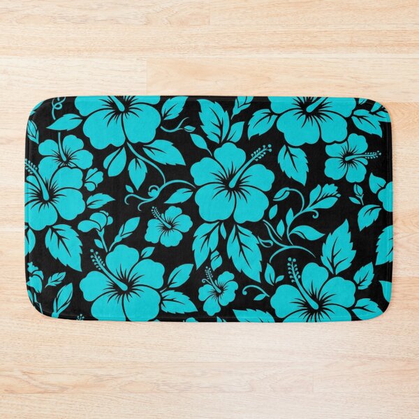 Item preview, Neon Blue Hibiscus Tropical Floral Pattern designed and sold by Owcomm.