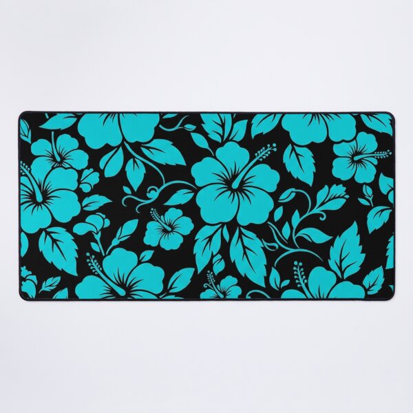 Item preview, Neon Blue Hibiscus Tropical Floral Pattern designed and sold by Owcomm.