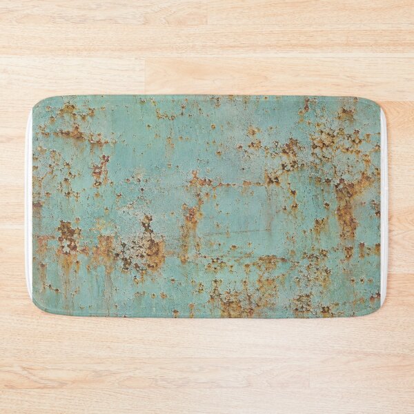 Item preview, Light Turquoise Metal with Copper Rust designed and sold by The Rust Lab.