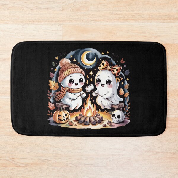 Item preview, Cute Halloween Ghost Camping Marshmallow Campfire Spooky Autumn Gift designed and sold by Zizo-DR44.