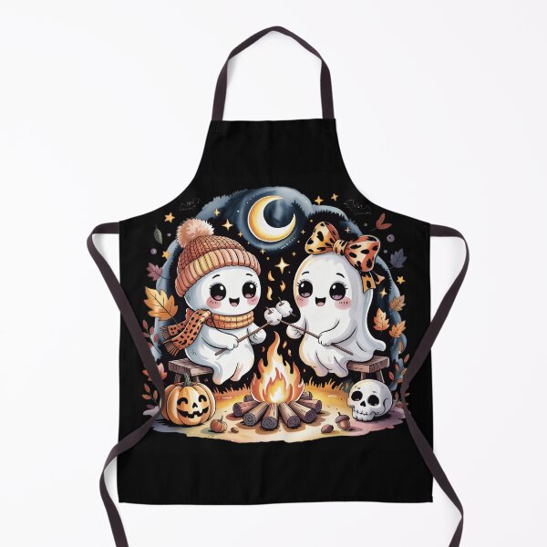 Item preview, Cute Halloween Ghost Camping Marshmallow Campfire Spooky Autumn Gift designed and sold by Zizo-DR44.