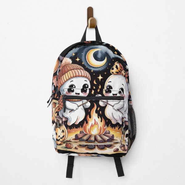 Item preview, Cute Halloween Ghost Camping Marshmallow Campfire Spooky Autumn Gift designed and sold by Zizo-DR44.