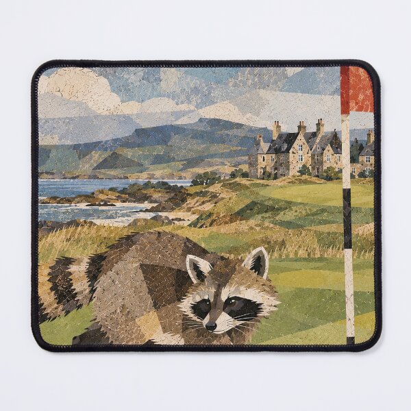 Item preview, Racoon Golf Caddy designed and sold by LittleDreamsCo.