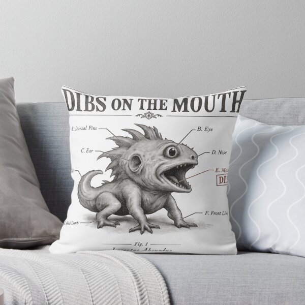 Item preview, Dibs on the Mouth – Funny Vintage Scientific Illustration T-Shirt designed and sold by Offline Behavior.