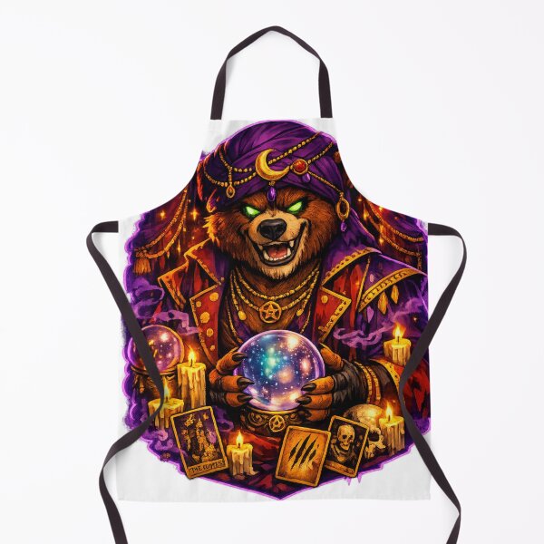 Item preview, Fortune Teller Bear – Mystical Halloween Carnival Sticker designed and sold by Shadowframe Studios.