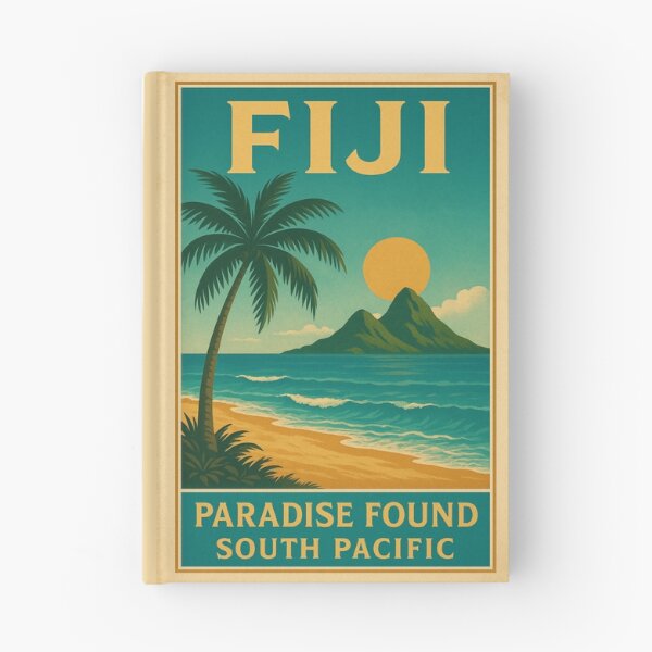 Artikelvorschau, Fiji Vintage Mid-Century Reiseplakat entworfen und verkauft von Eclipse 3699.