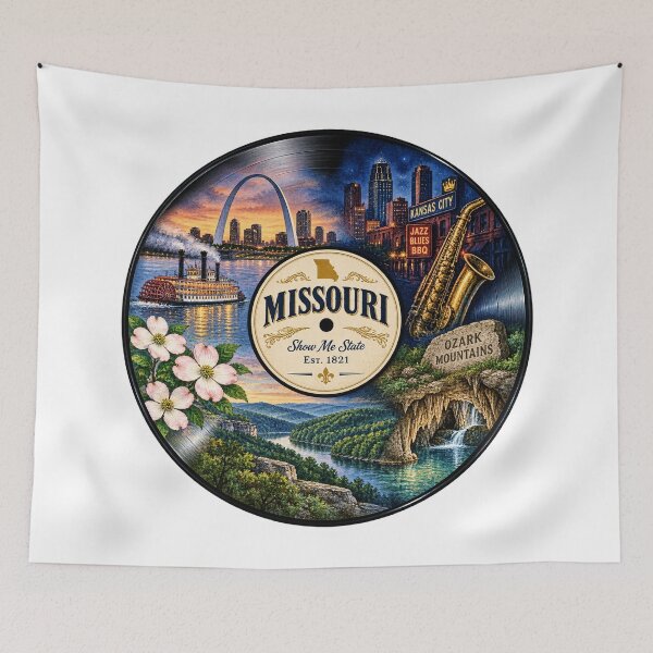 Item preview, Missouri Vinyl Record designed and sold by Whimspired By Paxx.