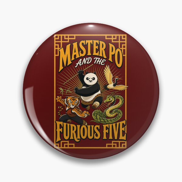 Item preview, Master Panda Furious Five designed and sold by consong67.