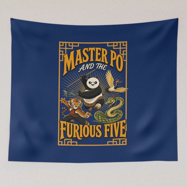 Item preview, Master Panda Furious Five designed and sold by consong67.