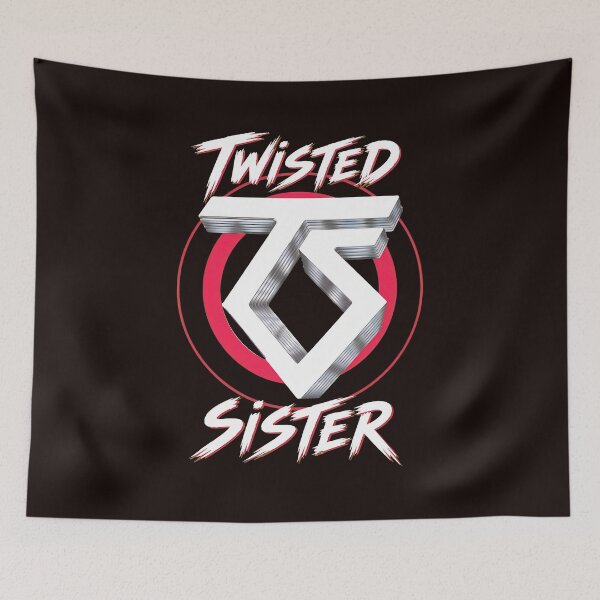 Item preview, Twisted Sister Logo Red Circle 80s Rock Band designed and sold by findOutDraw.