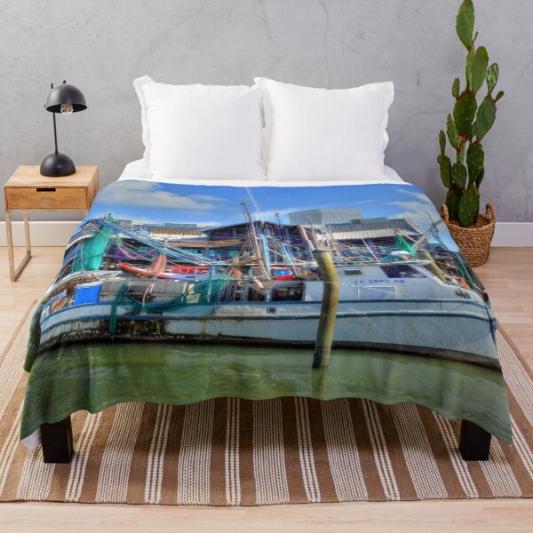 Item preview, Shrimping Boat at the Dock designed and sold by Savannah Gibbs.