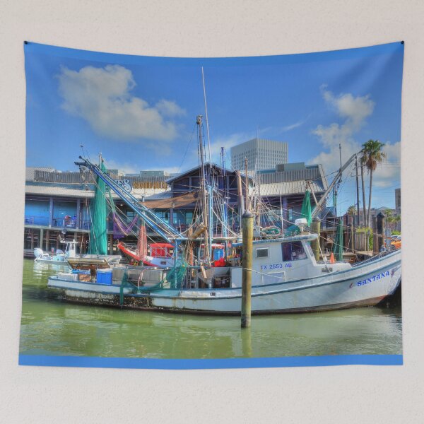 Item preview, Shrimping Boat at the Dock designed and sold by Savannah Gibbs.