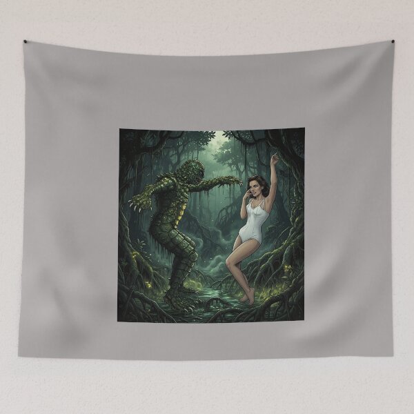 Item preview, Amphibious Love Interest Retro Illustration-17 designed and sold by AliHolz.