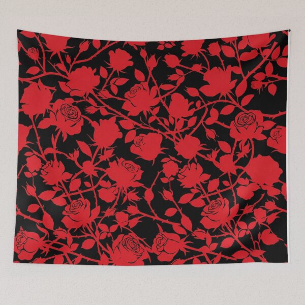 Item preview, Dark Red Rose Vines Pattern designed and sold by Owcomm.