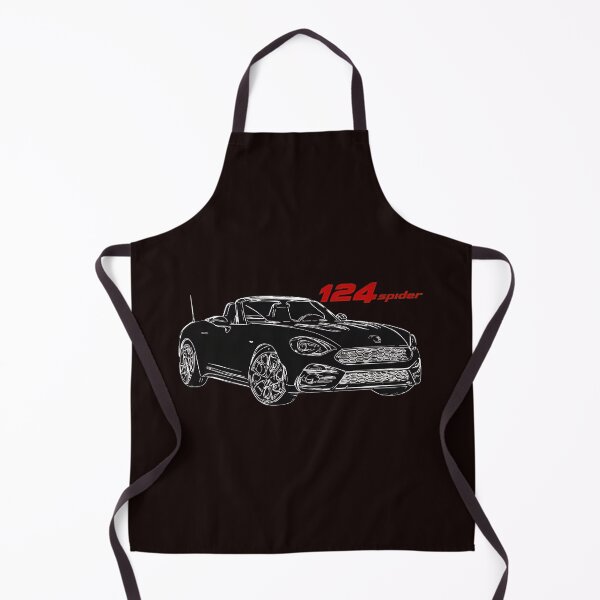 Item preview, Dibujo lineal del coche deportivo descapotable Spider 124 designed and sold by findOutDraw.