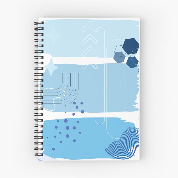 Item preview, Blue Abstract Shapes – Modern Geometric Contemporary Wall Art designed and sold by Khadique.