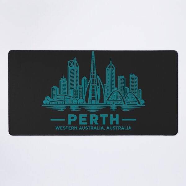 Item preview, Perth Western Australia Line Art Skyline Poster designed and sold by CMYKStudio.