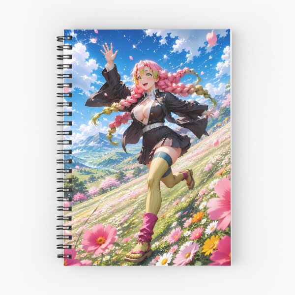 Item preview, Mitsuri Kanroji Demon Slayer Joyful Flower Meadow designed and sold by SolenneAzur.