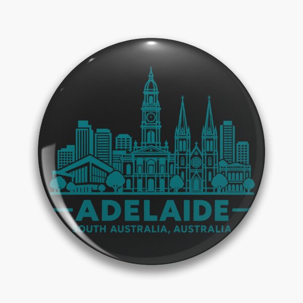 Item preview, Adelaide South Australia Line Art Skyline Poster designed and sold by CMYKStudio.