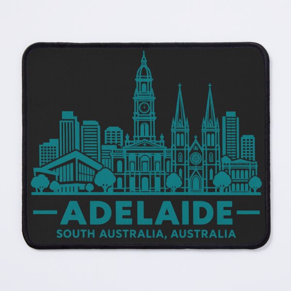 Item preview, Adelaide South Australia Line Art Skyline Poster designed and sold by CMYKStudio.