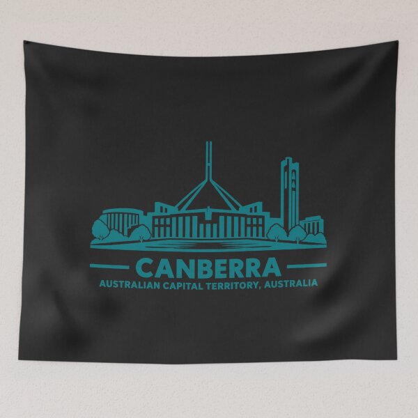 Item preview, Canberra Australia Line Art Skyline Poster designed and sold by CMYKStudio.