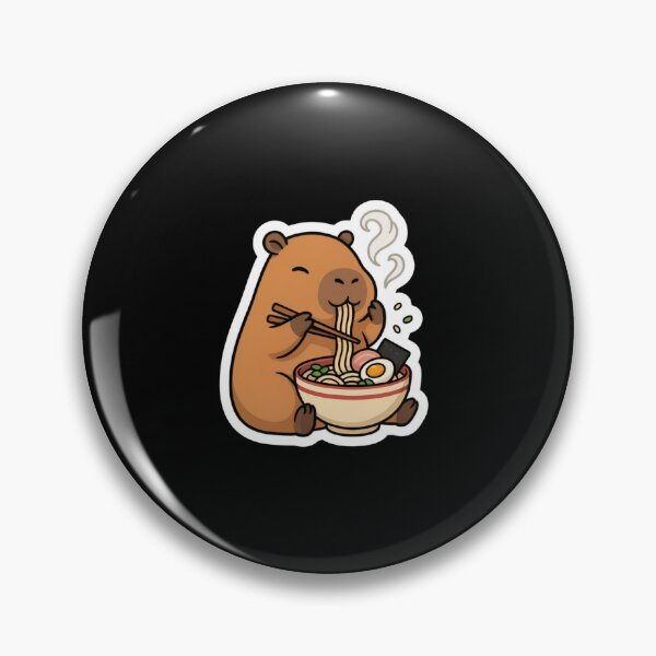 Item preview, Capybara Eating Ramen! designed and sold by Peter Stawicki.