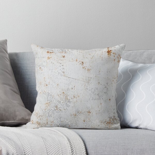 Item preview, White Painted Metal with Delicate Rust Spots designed and sold by The Rust Lab.