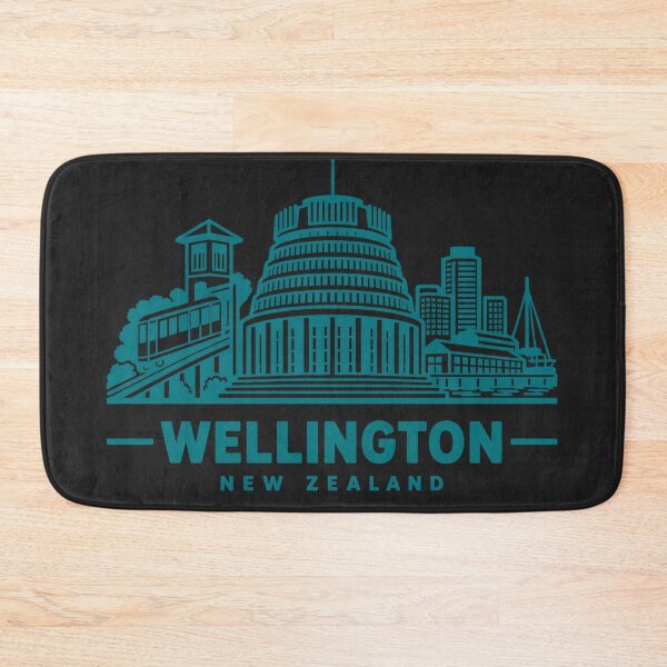 Item preview, Wellington New Zealand Line Art Skyline Poster designed and sold by CMYKStudio.